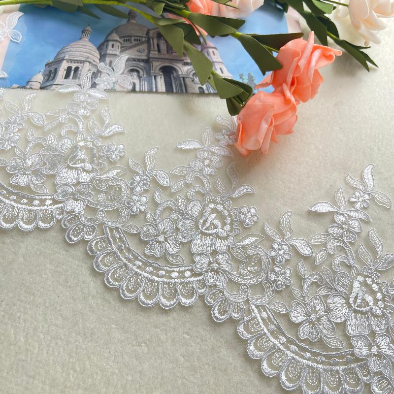 Wholesale Polyester navy lace trim