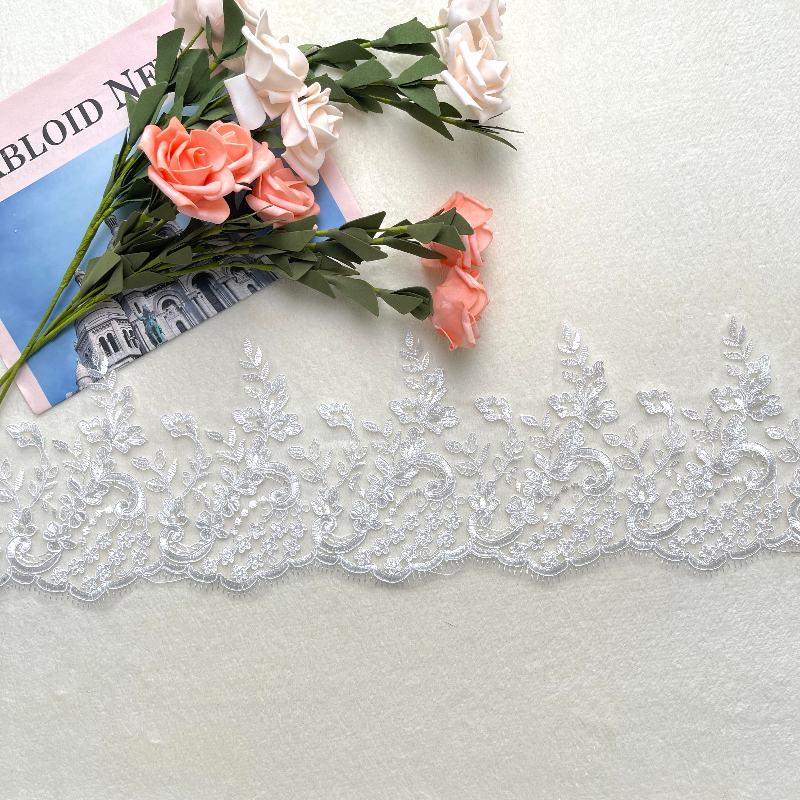 Fabric lace trim sewing