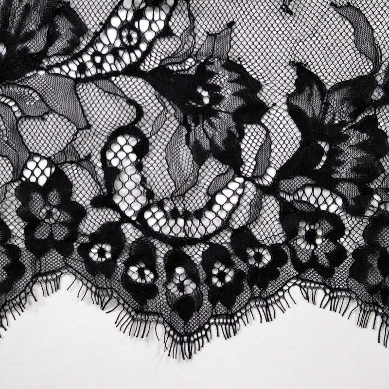 Black decorative french lace