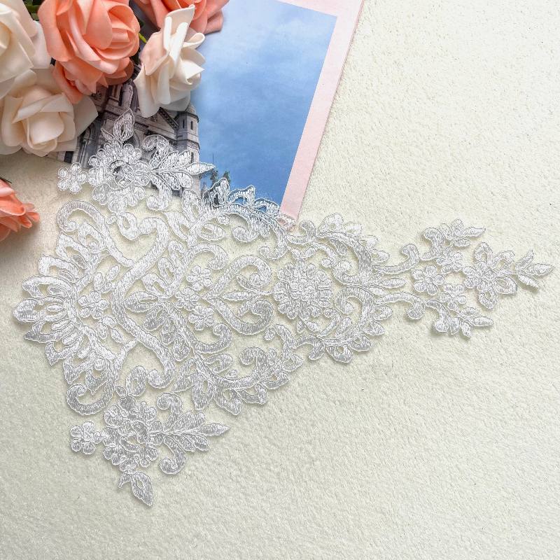 popular wedding floral lace applique