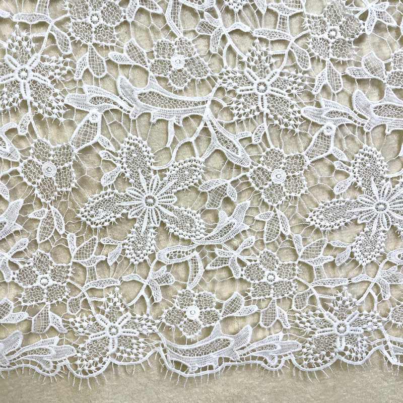 cord lace fabric water soluble