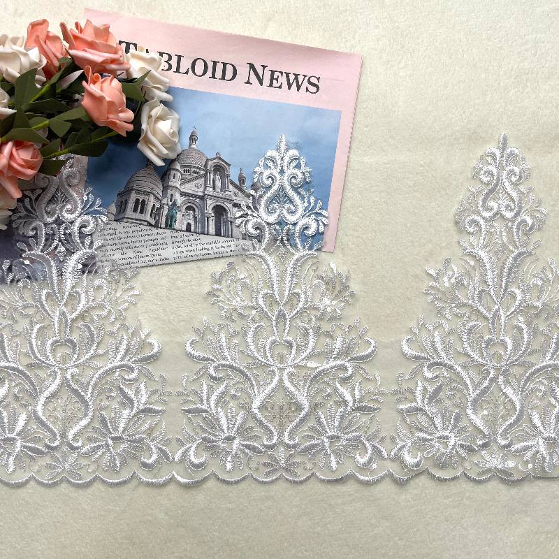 embroidered cotton lace trim
