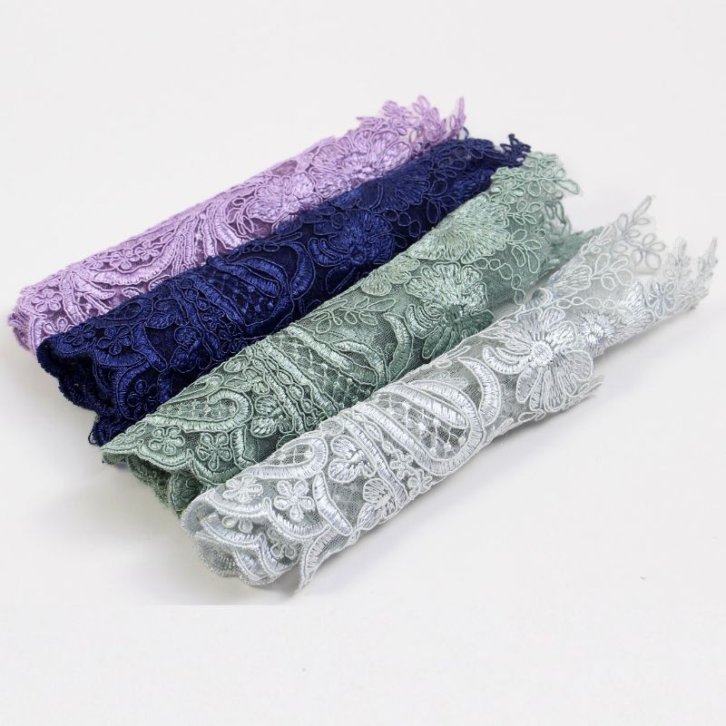 design china wholesale net embroidery lace trim