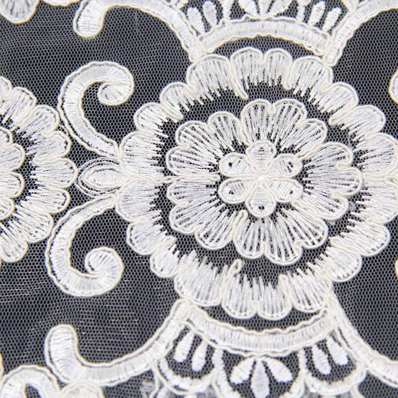 specifications good price applique lace fabric