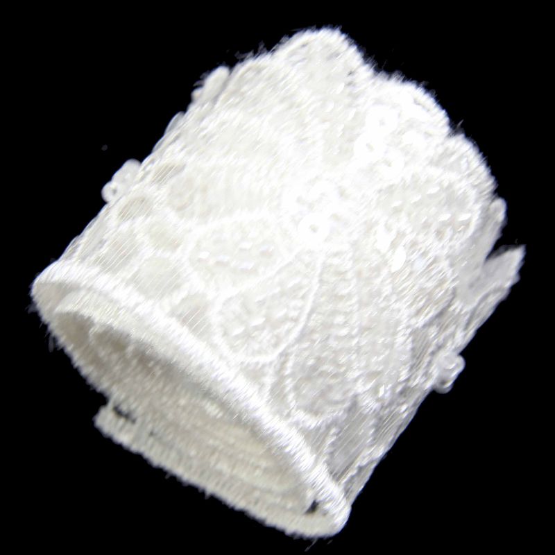 competitive price lace fabric trim embroidery