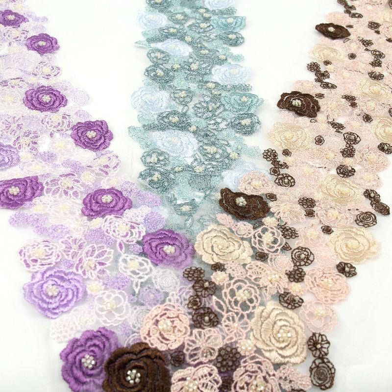 design china wholesale net embroidery lace trim