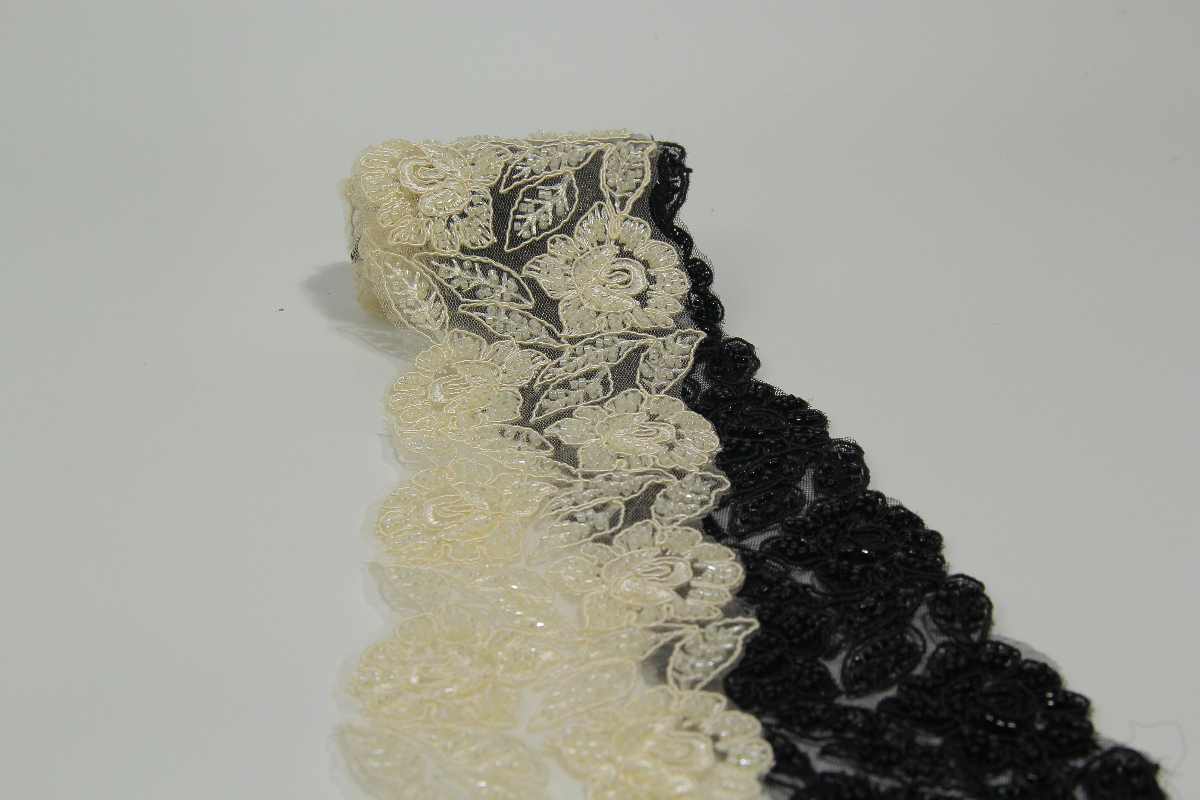 sequin lace braid trim